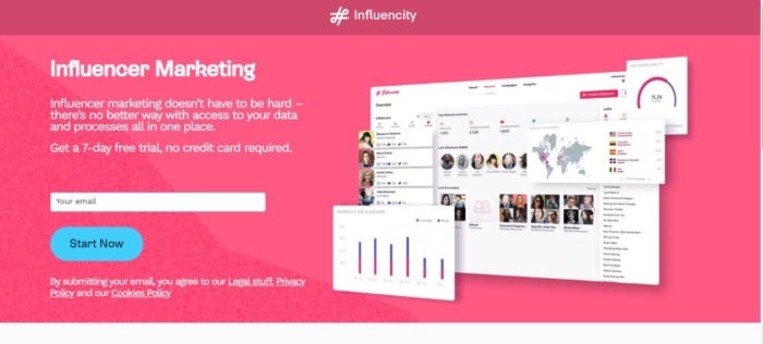Influencity marketing tool.