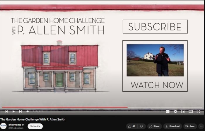 Expert Village's Garden Home challenge Youtube Video. 