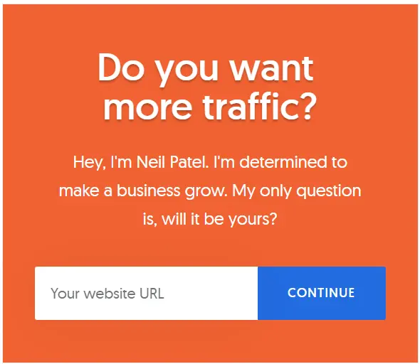 Neil Patel free website traffic analysis