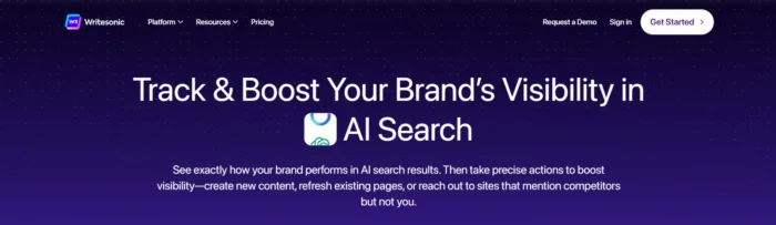 Writesonic AI content platform