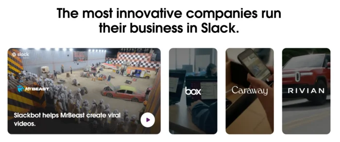 Slack social proof copywriting example