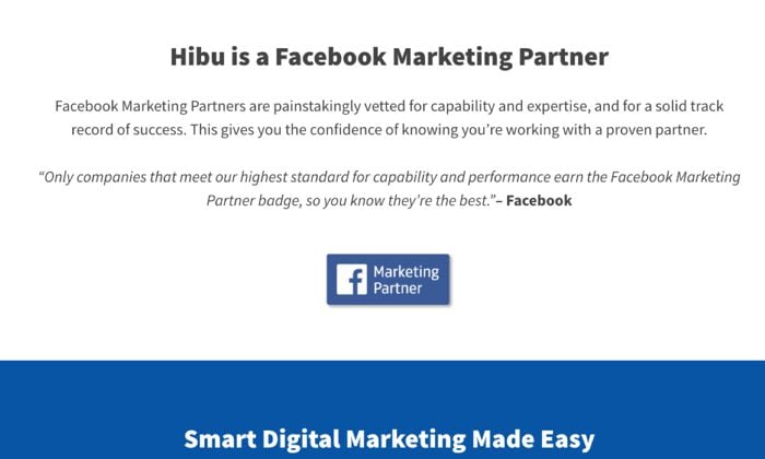 Hibu Facebook Marketing Partner. 