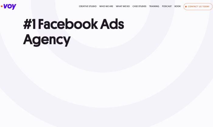 Voy Facebook ad agency. 