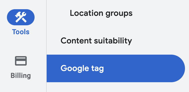 How to use Google Tag.