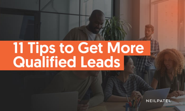 An image with the text "11 Tips To Gain Qualified Leads."