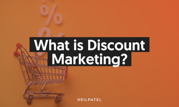 A graphic saying "what is discount marketing?"