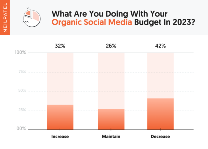 orçamento dos profissionais do marketing com mídias sociais orgânicas