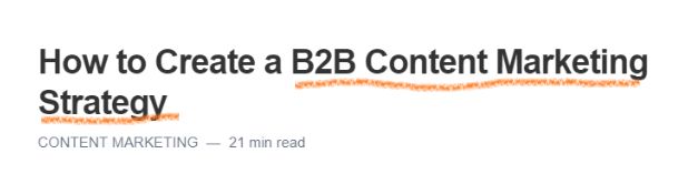 How to create a b2b content marketing strategies.