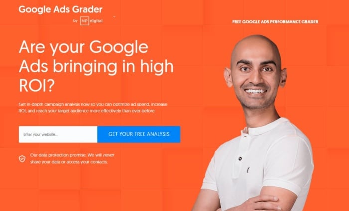 Neil Patel Digital Google Ads Grader with Neil Patel. 