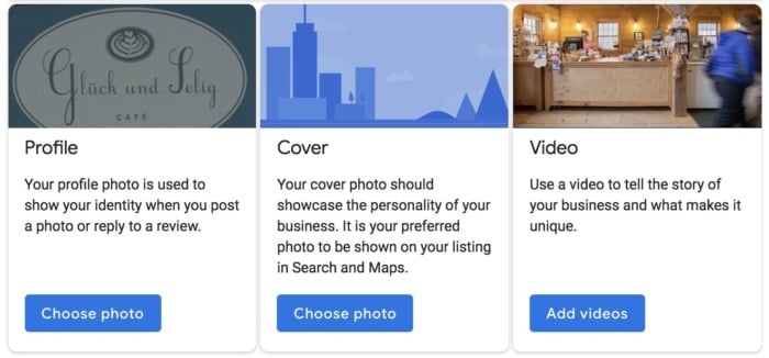 Example profile photos for your google my business account