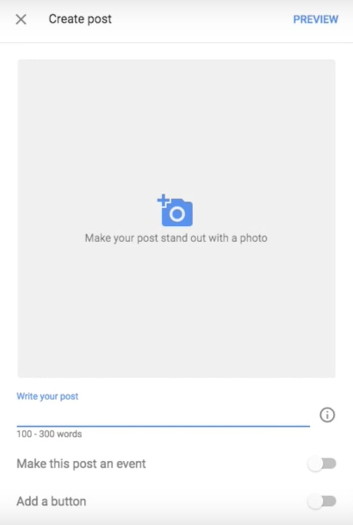 create posts for your Google My Business account