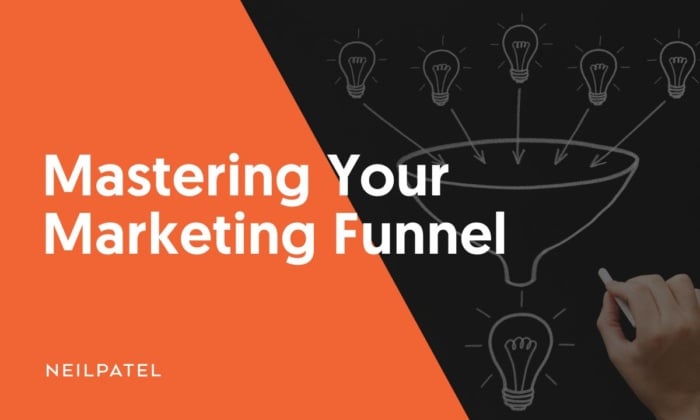 A graphic saying "Mastering Your Marketing Funnel"