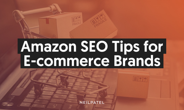 A graphic saying "Amazon SEO Tips for E-commerce brands"