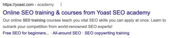 Yoast.com google results.