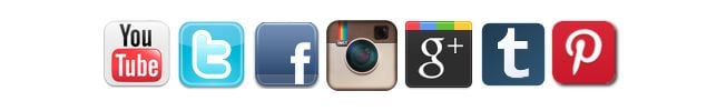 Social media app logos. 
