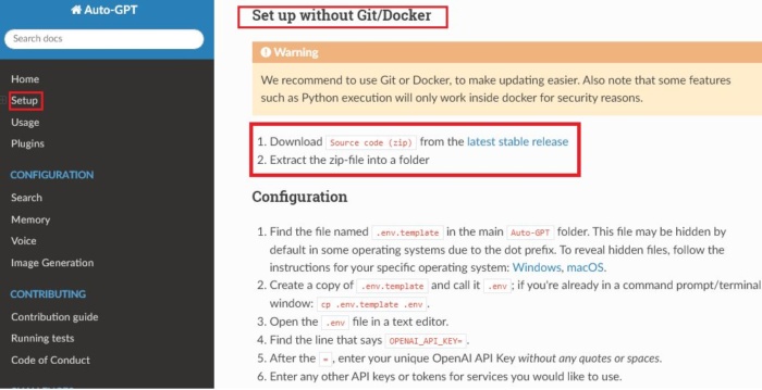 AutoGPT set up with Gitlocker image Auto GPT
