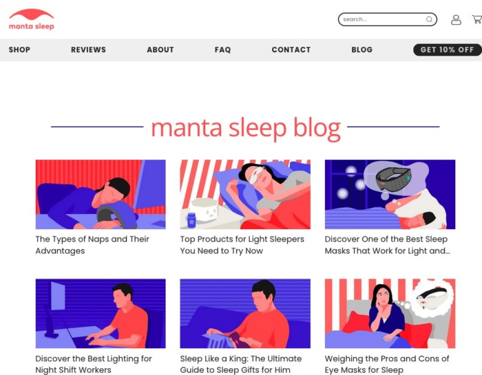 Manta sleep blog. 