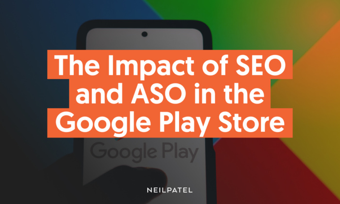 A graphic that says "The Impact of SEO and ASO in the Google Play Store.