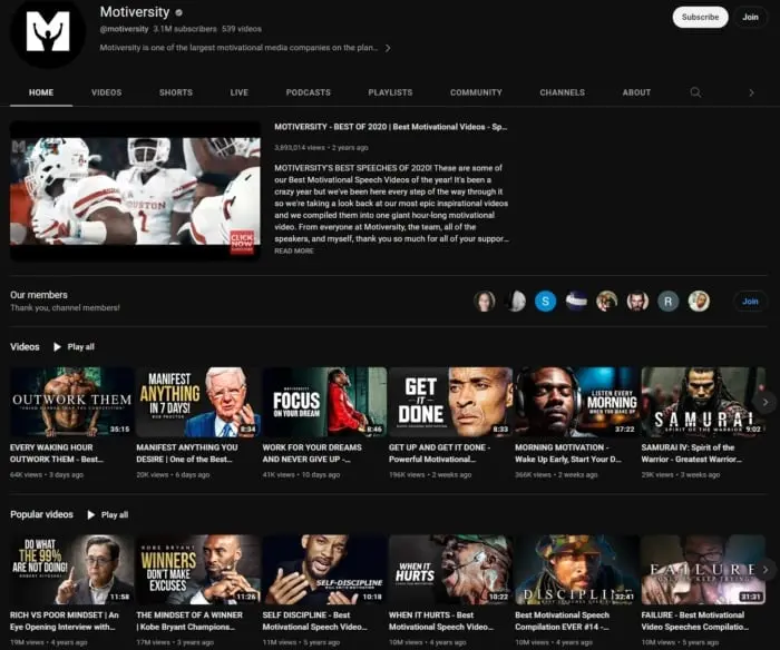 The Motiversary YT Channel.
