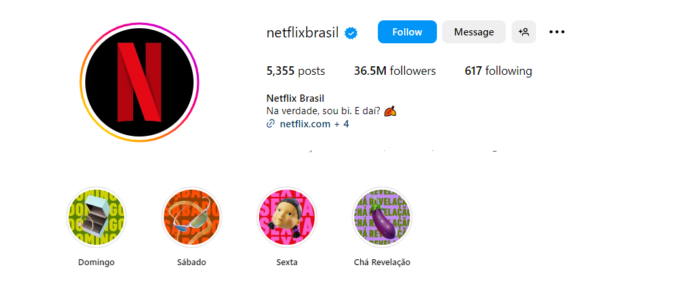 Netflix muda descrição em perfil oficial do Instagram em defesa de