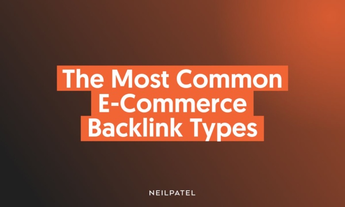 The most common ecommerce backlink types.