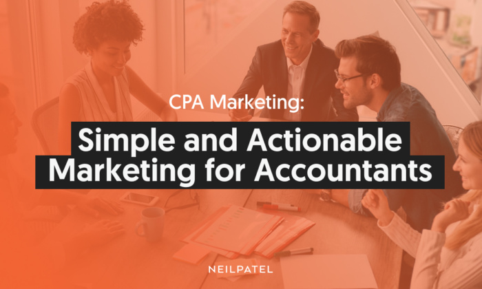 A graphic saying "CPA Marketing, Simple and Actionable Marketing for Accountants"