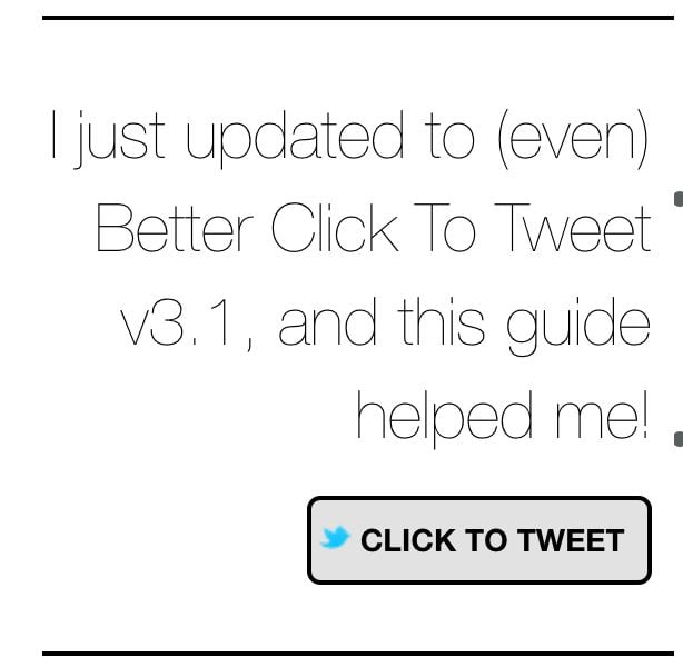 WordPress blog plugin example image Tweet