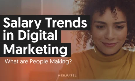 A graphic that says "Salary Trends in Digital Marketing."