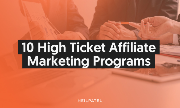A graphic saying 10 High Ticket Affiliate Marketing Programs