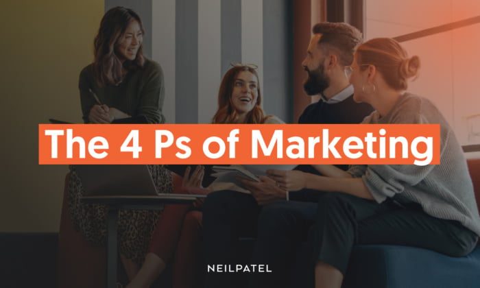 A graphic saying: The 4 Ps of Marketing
