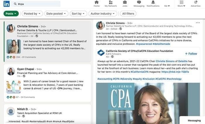Marketing Tips for Accountants CPAs - create linkedin posts to grow your brand's visibility