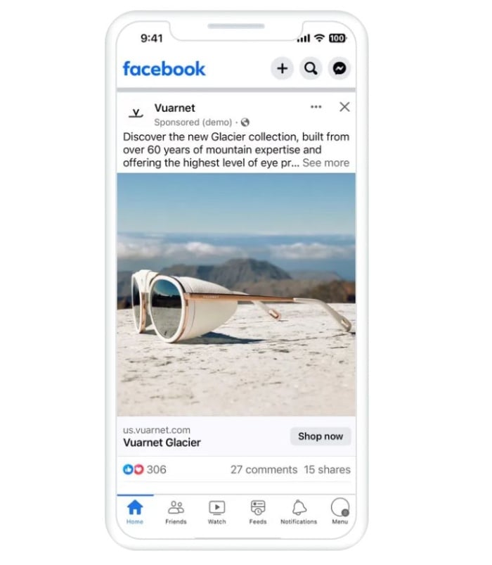 Facebook Advantage + shopping ads screenshot marketing trends