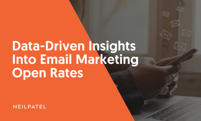 A graphic saying "Data-Driven Insights into Email Marketing Open Rates"