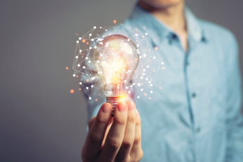 Man,Holding,Light,Bulbs,,Ideas,Of,New,Ideas,With,Innovative