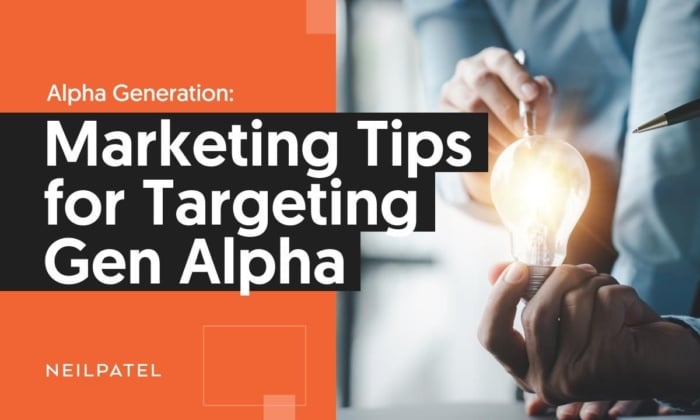 A graphic that says: Marketing Tips for Targeting Gen Alpha