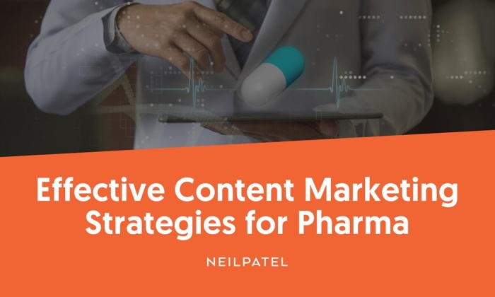 Effective content marketing strategies for pharma. 