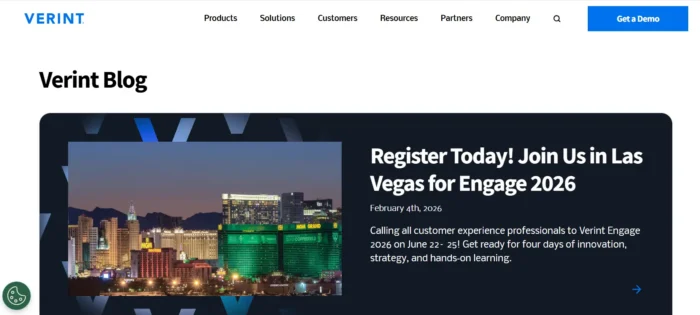 A screenshot of Verint’s CX Automation blog, the vehicle of most of NP Digital’s SEO wins for the brand.