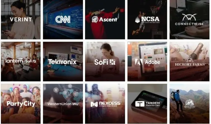 A screenshot listing Neil Patel Digital’s clients