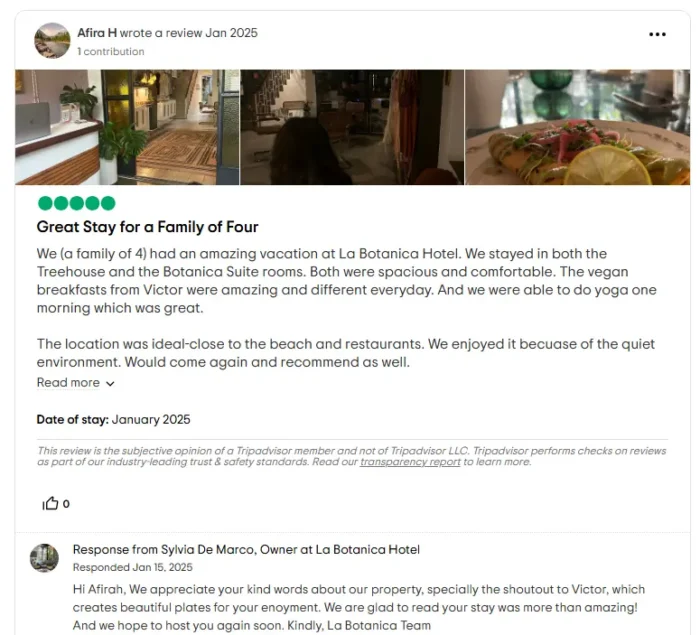 example hotel review hotel marketing