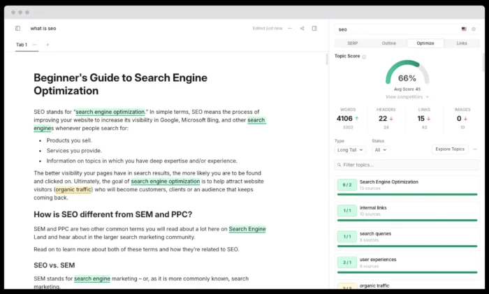 An on-page seo tool.