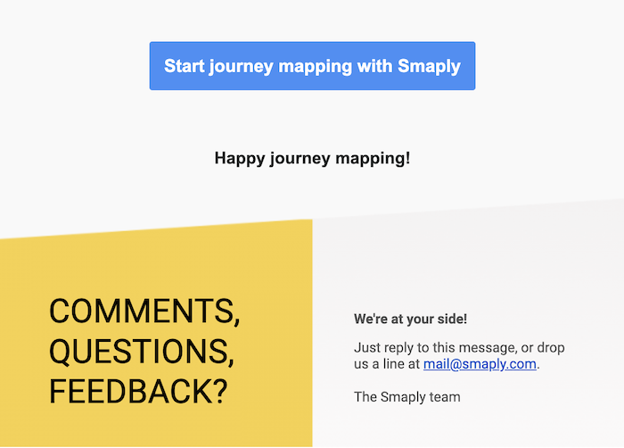 An email from Smaply.