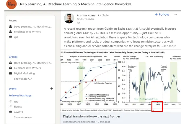 A group on Linkedin about Deep Learning, AI, and Machine learning.
