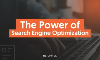 A graphic that says "The Power of Search Engine Optimization"