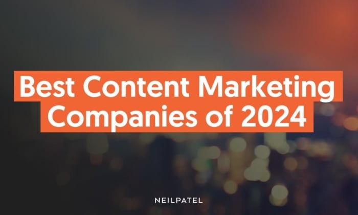 A graphic saying Best Content Marketing Companies of 2024.