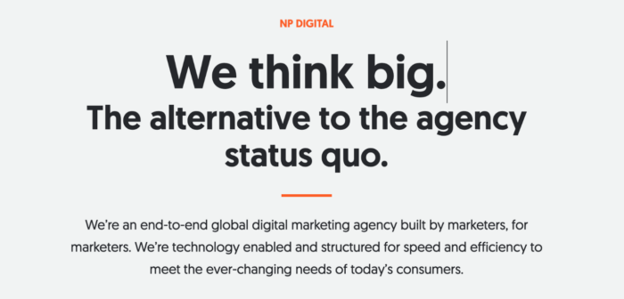 The NP Digital website.
