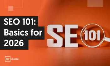 A graphic that says "SEO 101 Basics for 2026."
