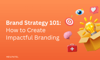 Illustration of items coming out of a box and text that reads "Brand Strategy 101: How to Create Impactful Branding."