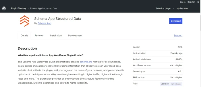 The Schema App Structured Data WP plugin.