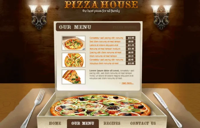 A Flash website example.