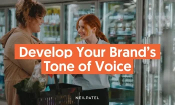 A graphic that says "Develop Your Brand's Tone of Voice."